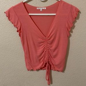 Pink crop top Size:Small